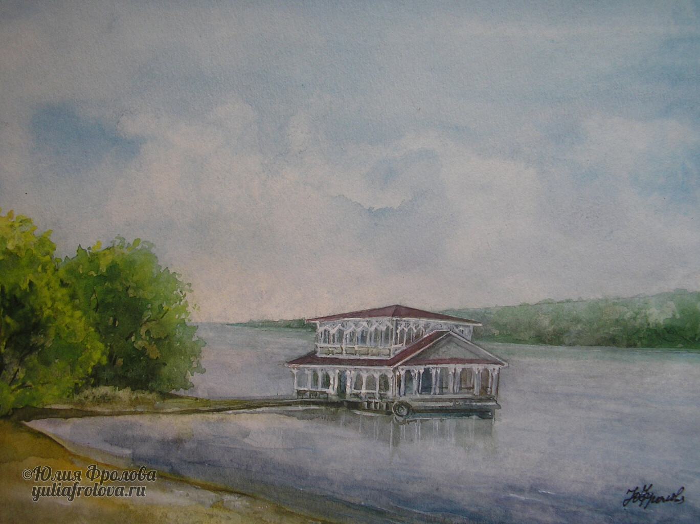 A pier on the Volga River. Plyos. (No 76)