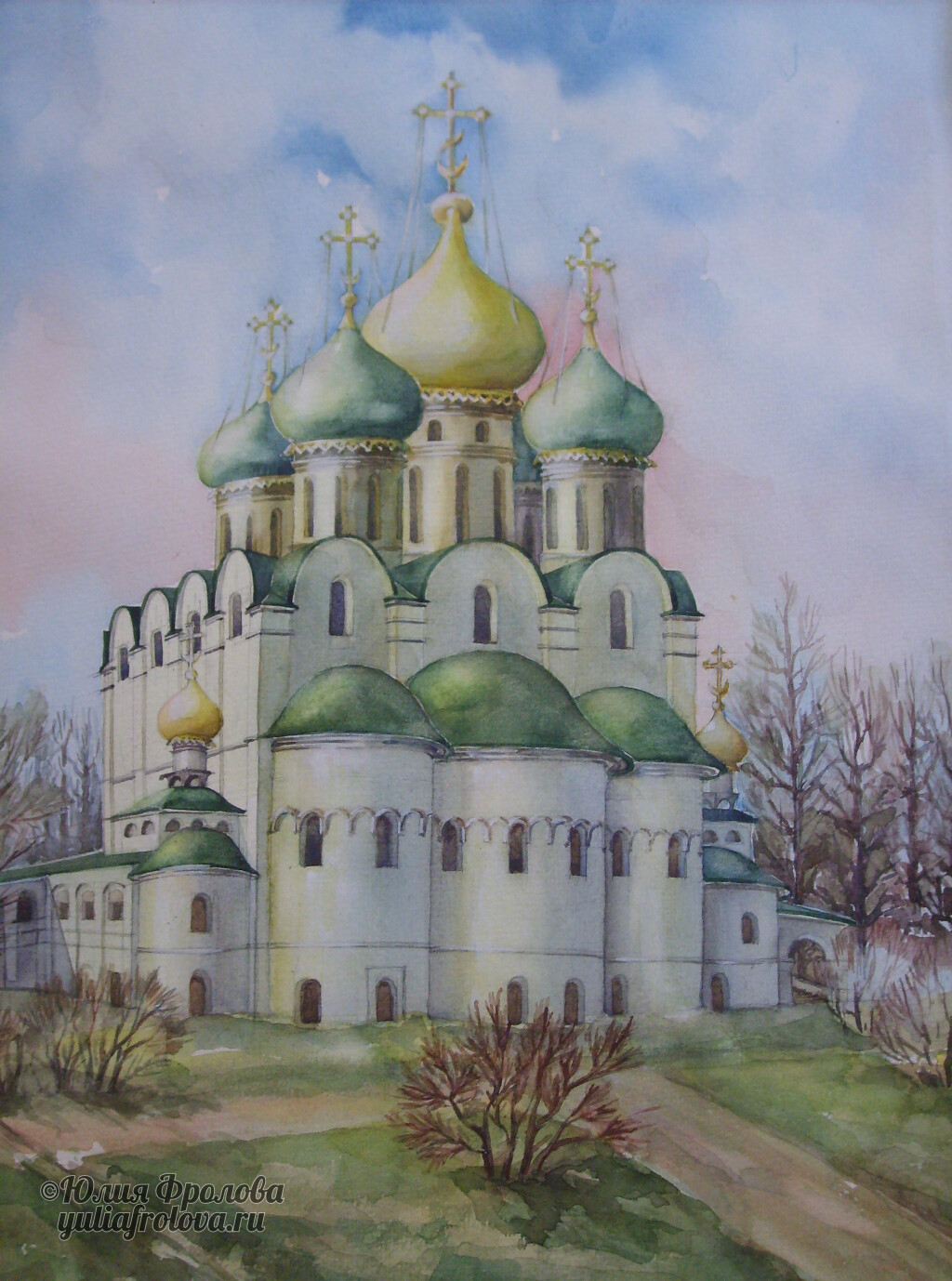 Smolnessky Cathedral in Novodevechesky Monastery. Moscow. (No 453)