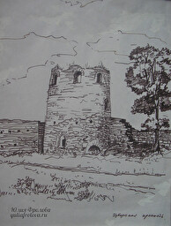 Destroyed fortress. Izborsk. (No 185)