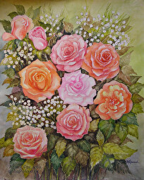 Garden roses. (No 329)