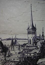 View of Tallinn. Sketch. (No 364)